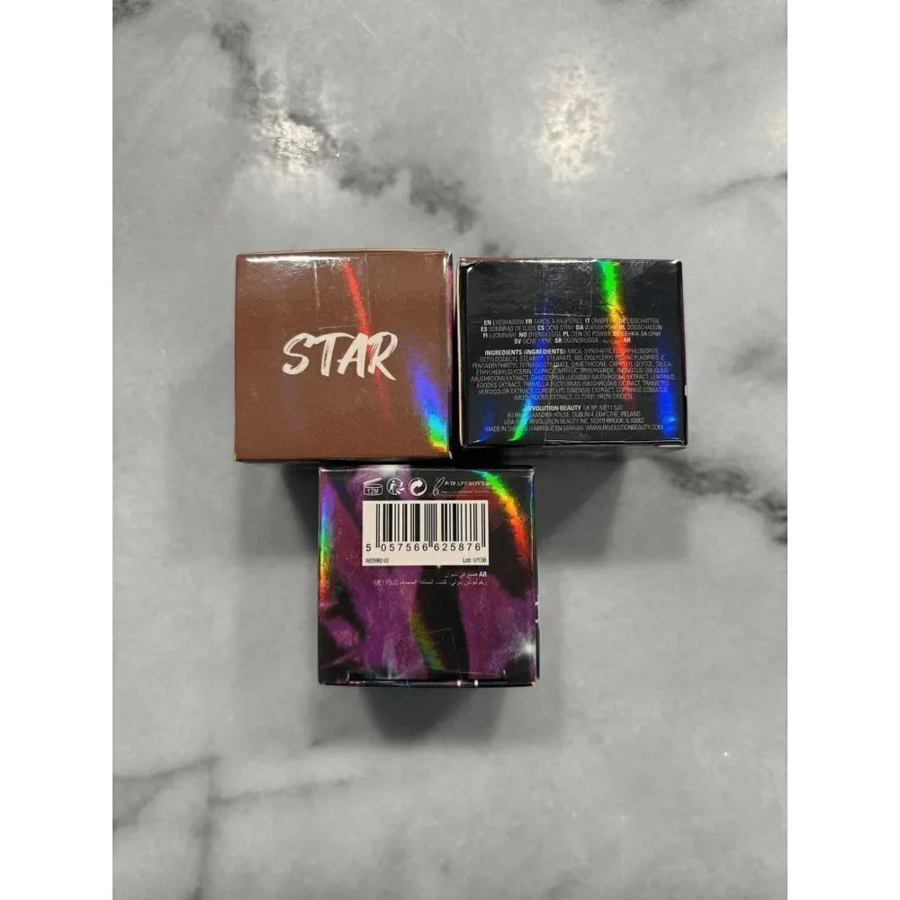 Revolution Space Flake Eye Shimmer in Star Lot of 3